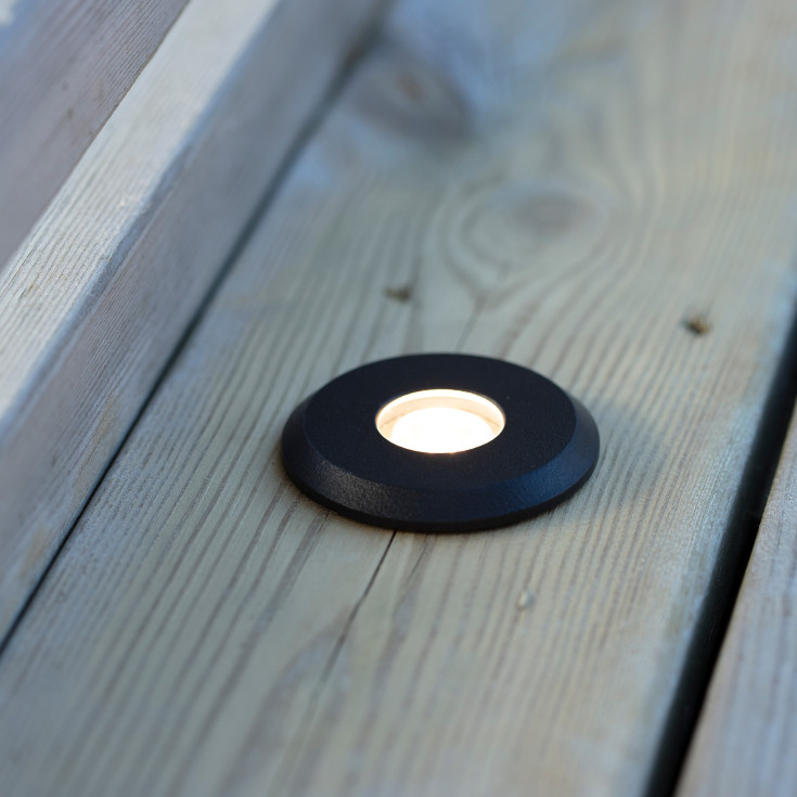 GARDEN 24 DECKLIGHT 3W 60mm sort