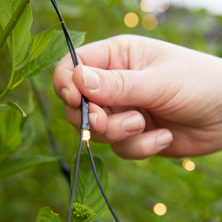 GARDEN 24 Lys Net 2x2m 160L sort