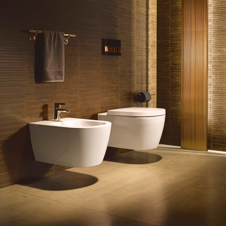 Duravit Me by Starck væghængt toilet, uden skyllekant, hvid