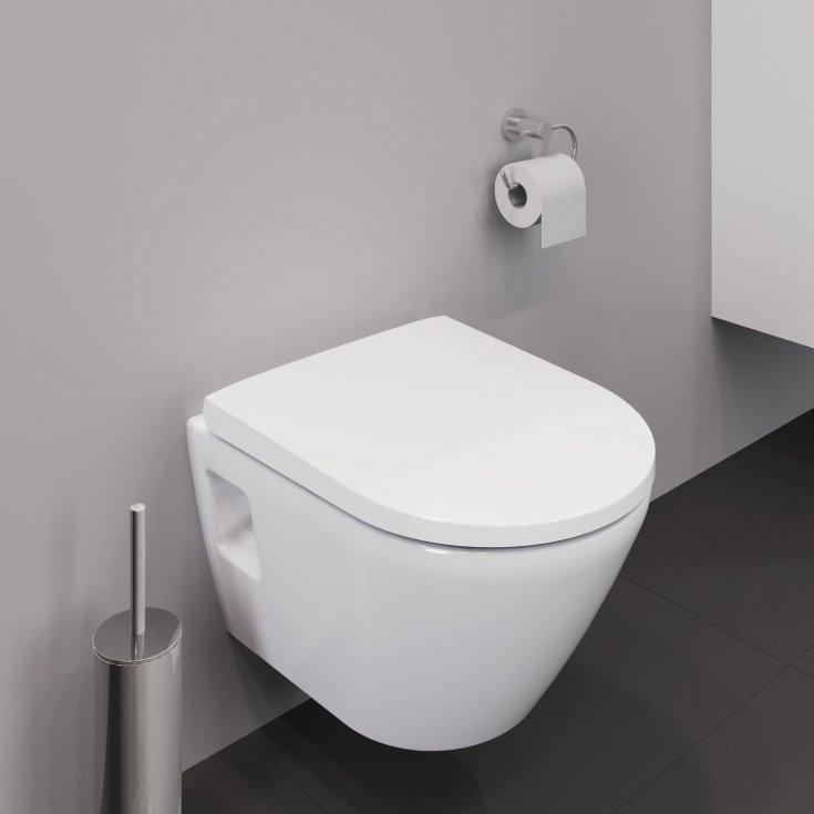 Duravit D-Neo væghængt toilet, uden skyllekant, hvid