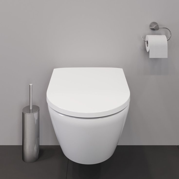 Duravit D-Neo væghængt toilet, uden skyllekant, hvid