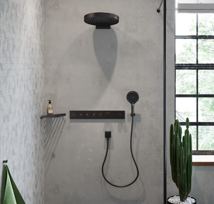 Hansgrohe AddStoris håndklædekrog, børstet sort krom