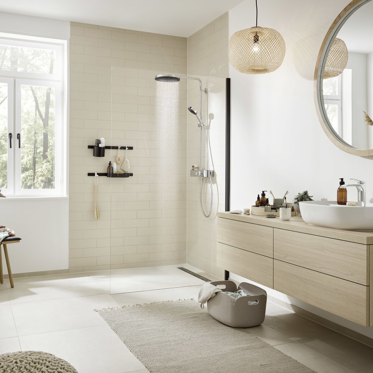 Hansgrohe Pulsify S dusjsett, vannbesparende, krom