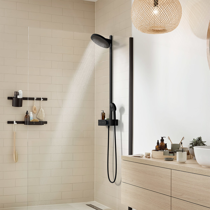 Hansgrohe Pulsify S duschset, matt svart