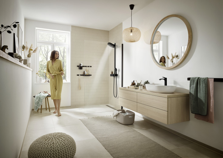 Hansgrohe Pulsify S duschset, matt svart