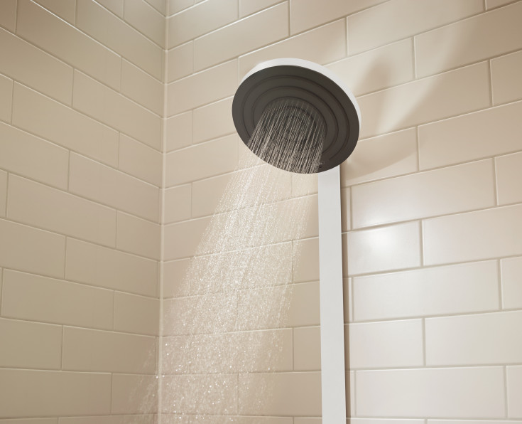 Hansgrohe Pulsify S duschset, vattenbesparande, matt vit