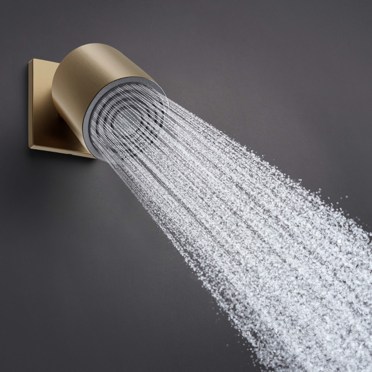 Hansgrohe Pulsify S brusehoved, Ø10,5 cm, børstet bronze