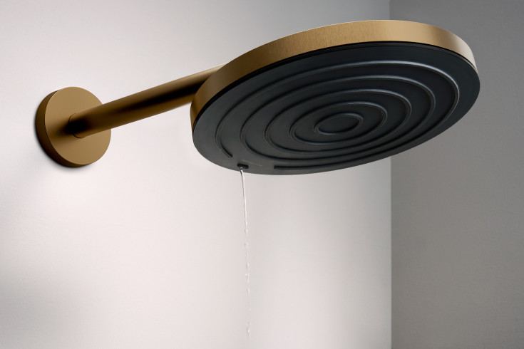 Hansgrohe Pulsify S dusjhode, Ø26 cm, børstet bronse