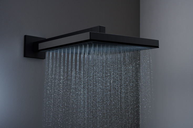 Hansgrohe Pulsify E takdusch, 26x26 cm, matt svart