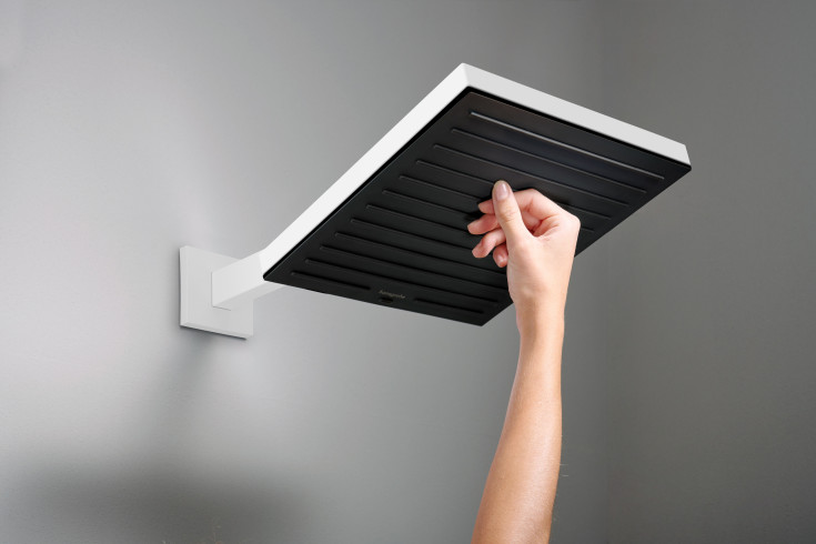 Hansgrohe Pulsify E brusehoved, 26x26 cm, vandbesparende, mat hvid