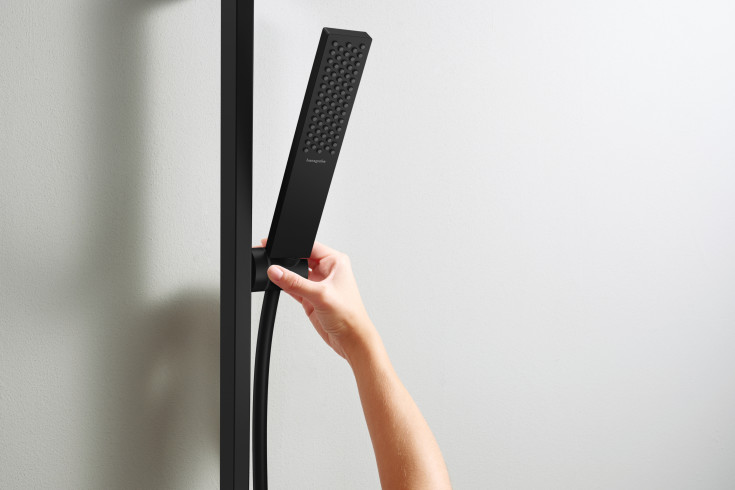 Hansgrohe Pulsify E brusesæt, vandbesparende,  mat sort