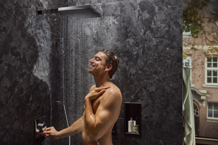 Hansgrohe Pulsify E håndbruser, vandbesparende, krom