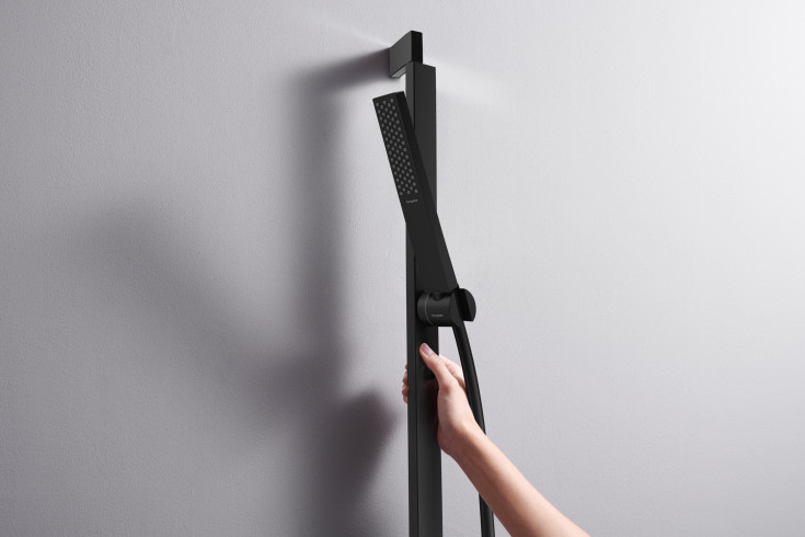 Hansgrohe Pulsify E håndbruser, vandbesparende, mat sort