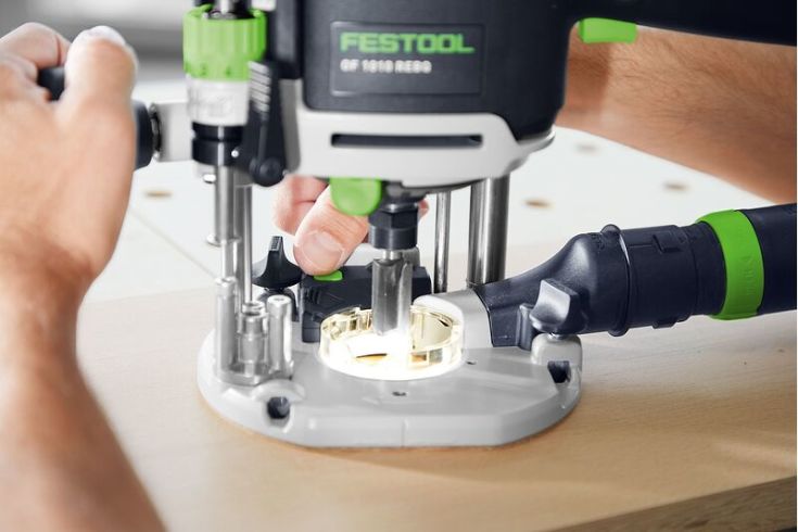 Festool overfræser OF 1010 REBQ-Plus, med tilbehør og systainer
