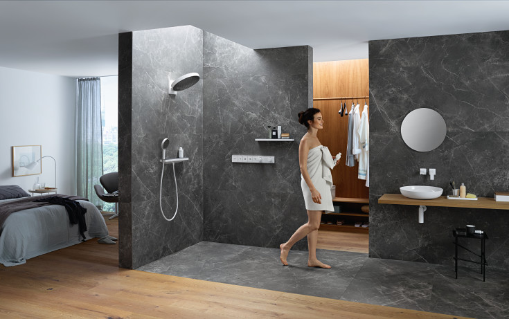 Hansgrohe RainSelect brusearmatur, mat hvid