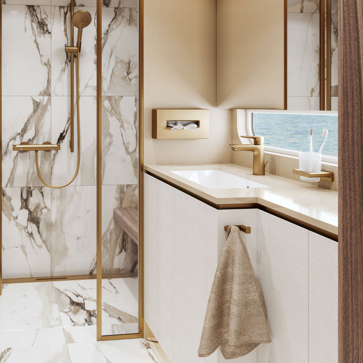 Hansgrohe AddStoris servietdispenser, børstet bronse