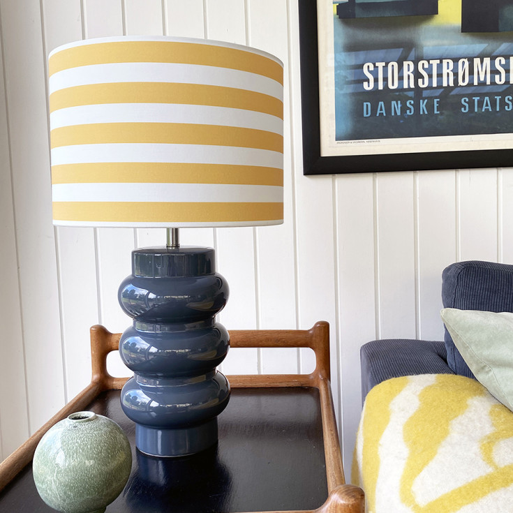 Superliving Lyon bordslampa, blå/gul