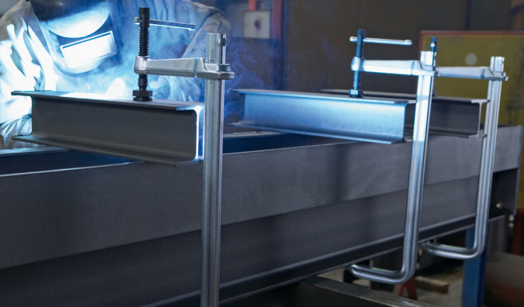 Bessey skruetvinge STB, kraftig med knebelgreb, 175 x 500 mm