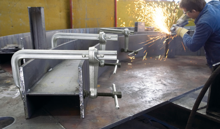 Bessey skruklemme STBS, kraftig med vippegrep, 200 x 500 mm