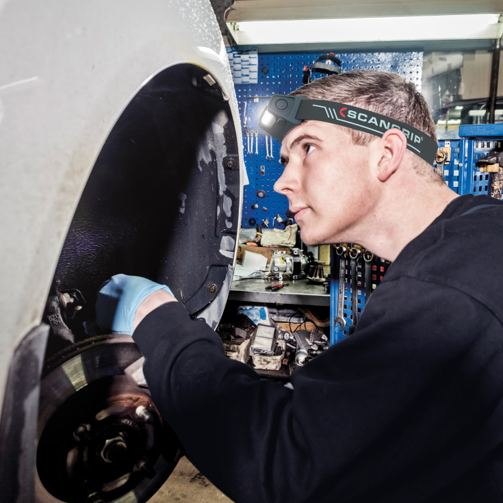 Genopladelig pandelampe I-VIEW FOR LIFE, 400 lumen