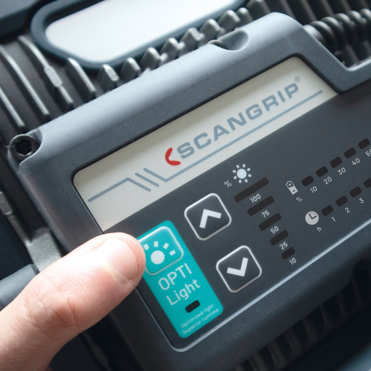Scangrip arbejdslampe NOVA 4K C+R for life, genoplad., 4000 lm