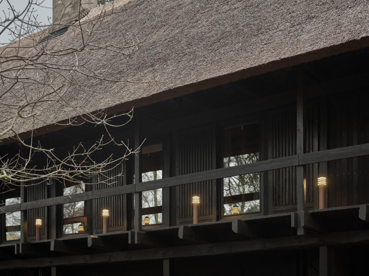 Louis Poulsen Bysted Garden pullert, anker, corten, høy