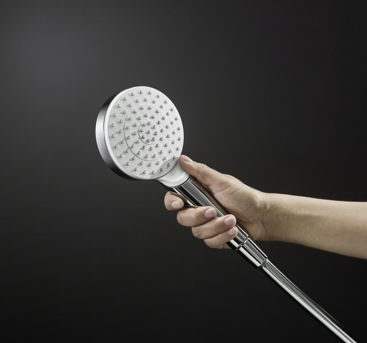 Hansgrohe Crometta brusesæt, vandbesparende,  krom/hvid