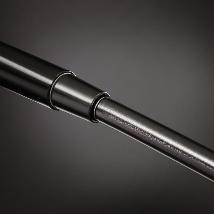 Hansgrohe Isiflex bruseslange, 1,6 meter, børstet sort krom