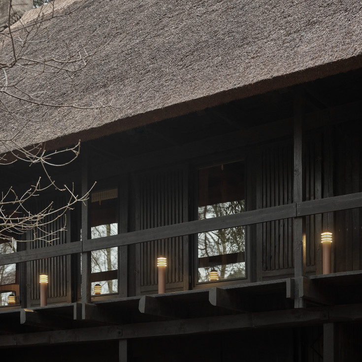 Louis Poulsen Bysted Garden pullert, base, corten, høy