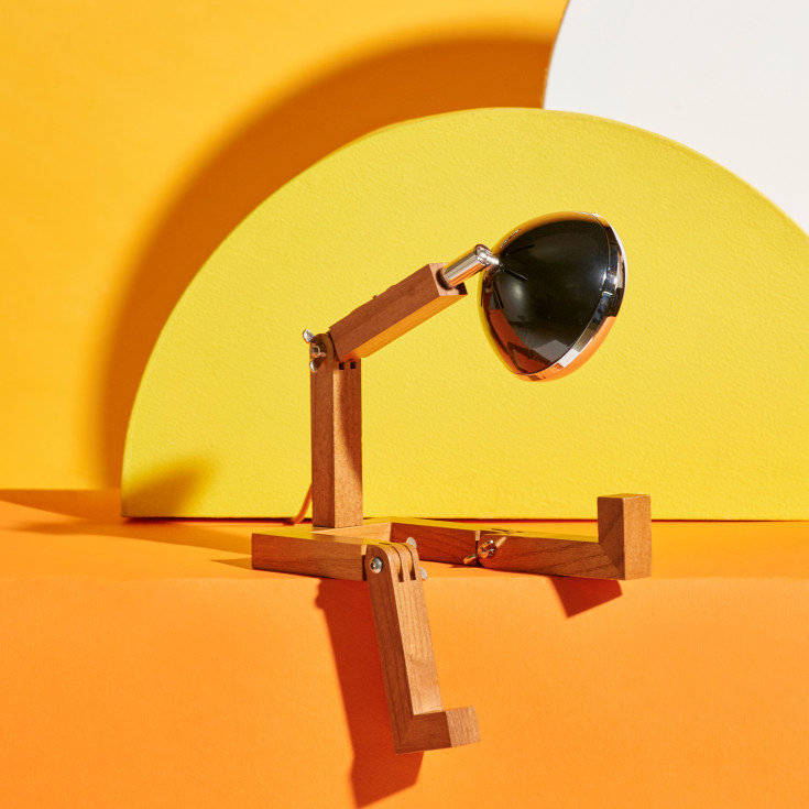 Mini Mr Wattson bordlampe, svart