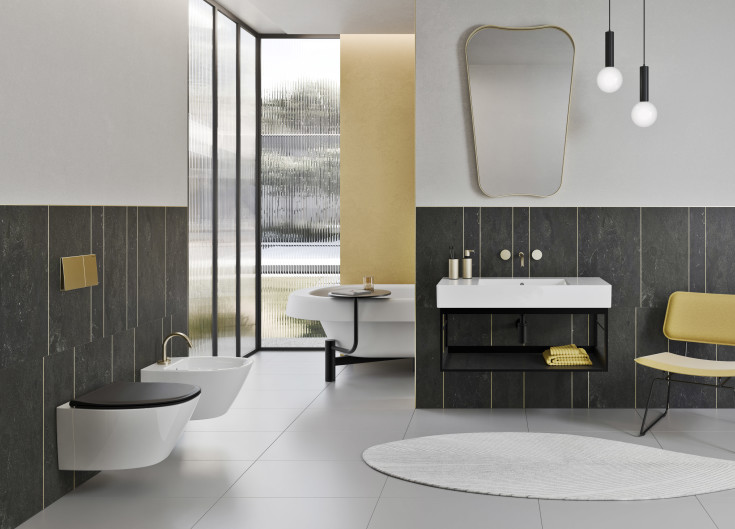 GSI Modo+ toiletbræt, soft close, aftagelig, mat sort