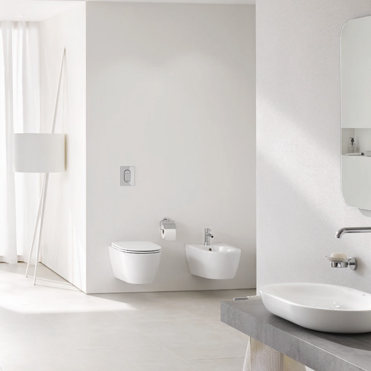Grohe Essence toalettsits, soft close, snabbfäste, vit