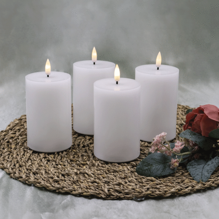 Veli Line LED bloklys, batteri, hvid