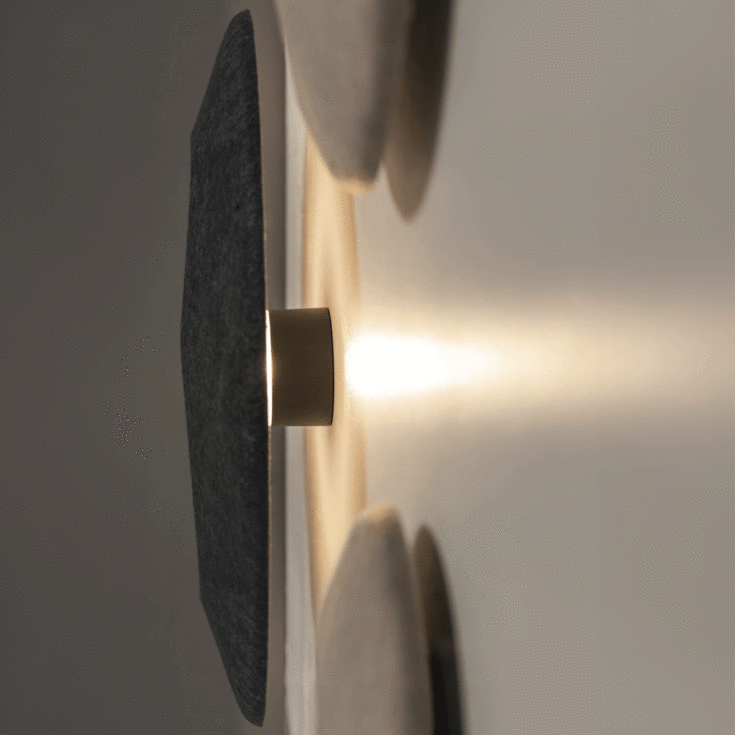 SLV Mana lampeskærm, beige, Ø40 cm