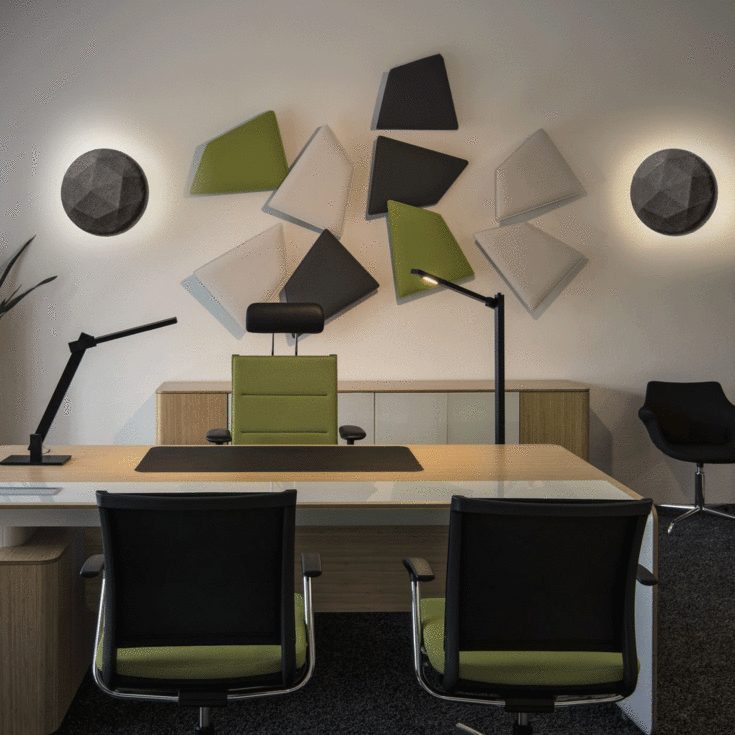 SLV Mana lampeskærm, grå, Ø40 cm