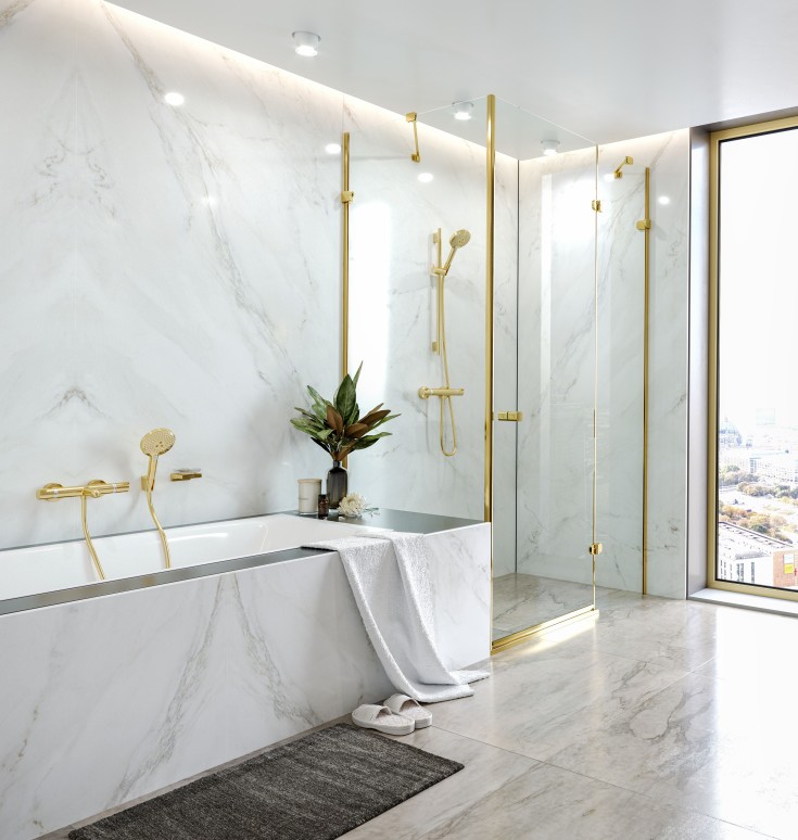 Hansgrohe Ecostat Comfort kararmatur, guld