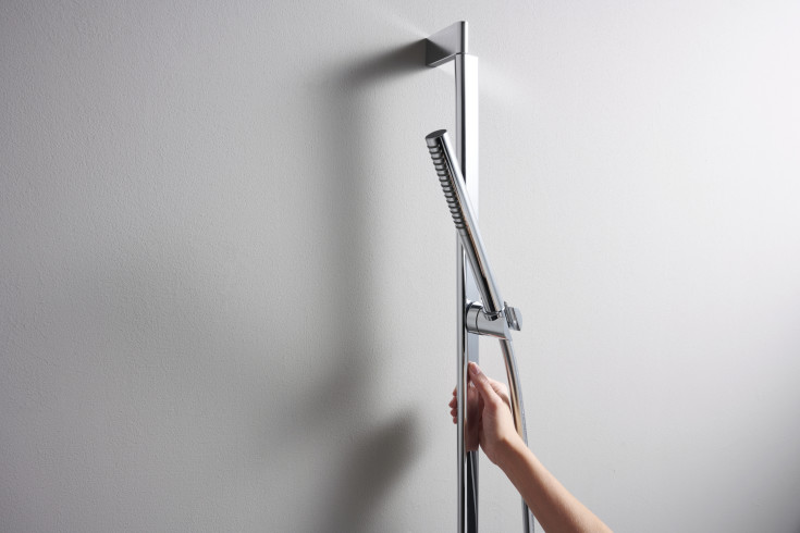 Hansgrohe Unica Pulsify S duschstång, 90 cm, krom
