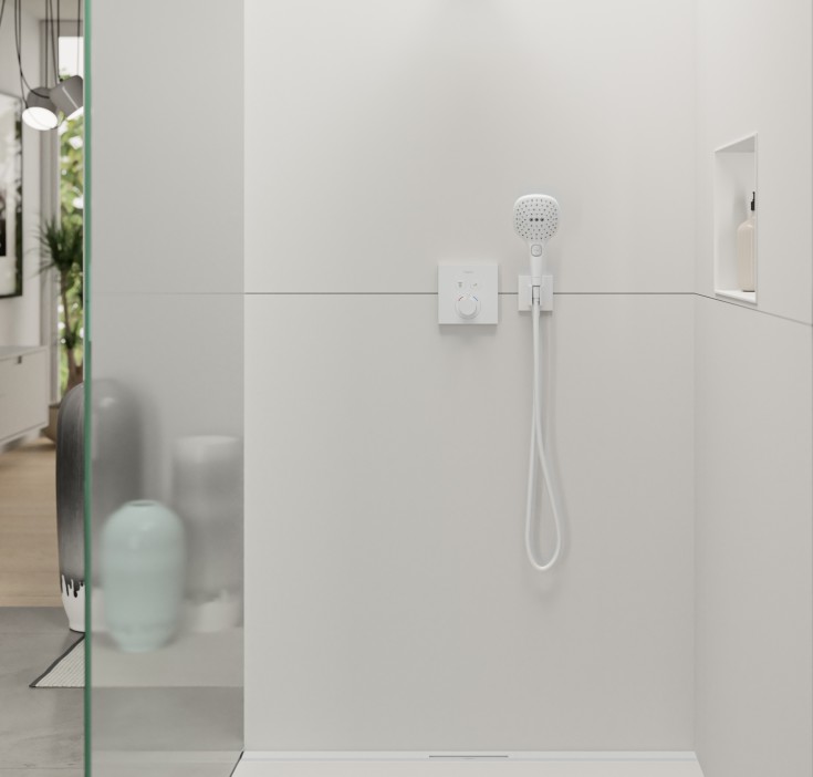 Hansgrohe Isiflex dusjslange, 1,25 meter, matt hvit
