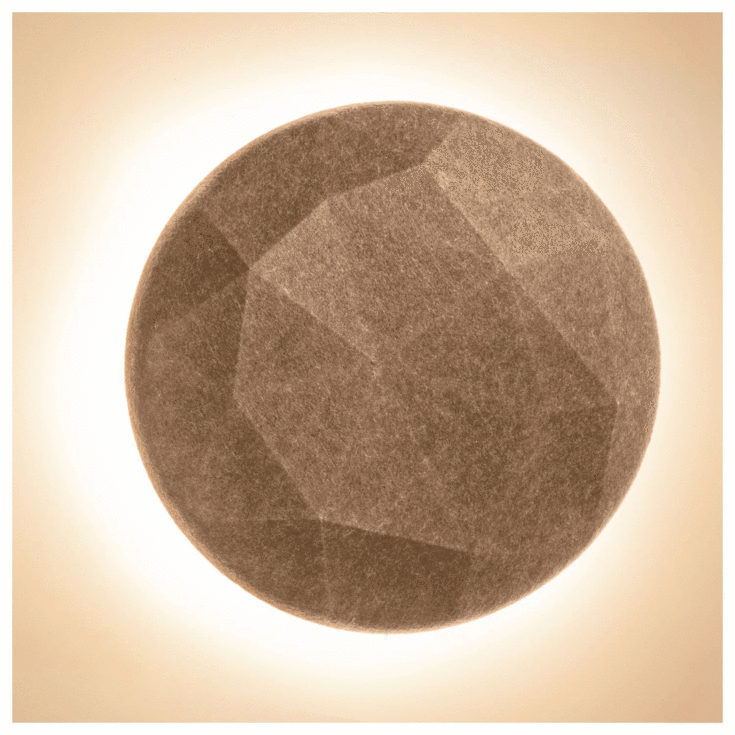 SLV Mana lampeskærm, beige, Ø60 cm