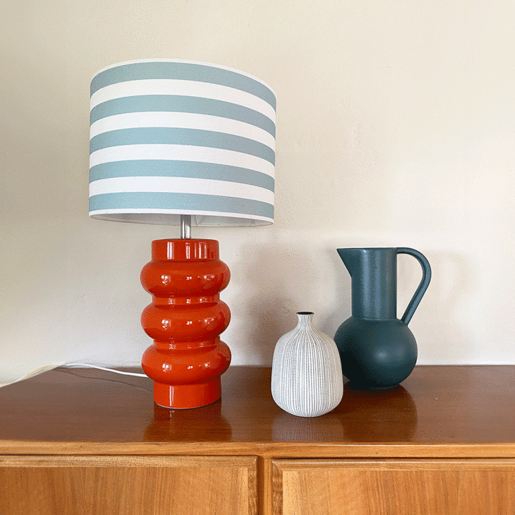 Superliving Lyon bordslampa, orange/blå