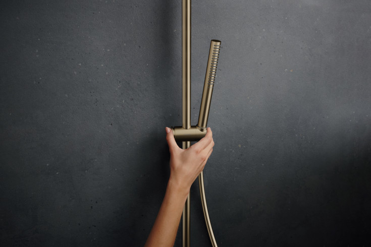 Hansgrohe Pulsify S Puro 260 brusesæt, vandsparende, børstet bronze