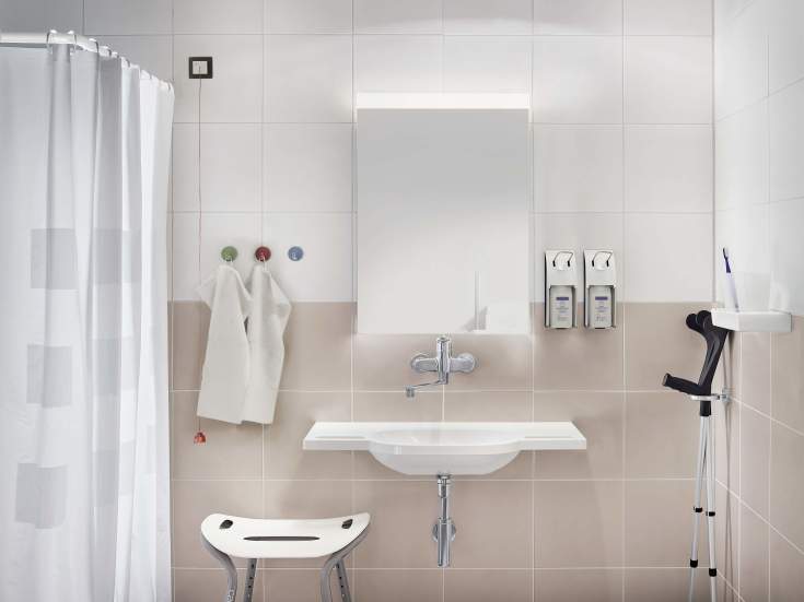 Oras Clinica tvättställsblandare, stål