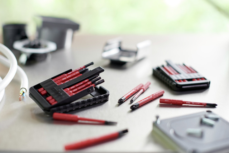 Wiha SlimBit 1000V, LK, PH, PZ, 6 deler, i eske