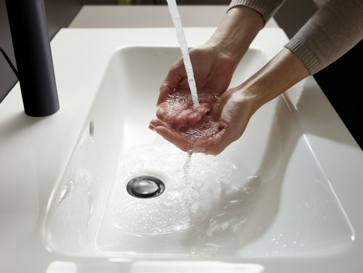 Hansgrohe Vernis Blend 100 tvättställsblandare, matt svart