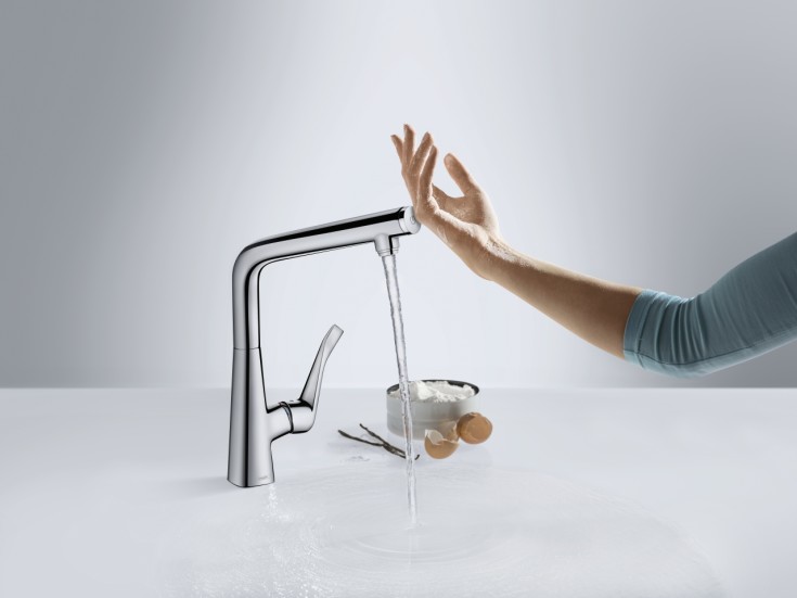 Hansgrohe Metris Select 320 køkkenarmatur, krom