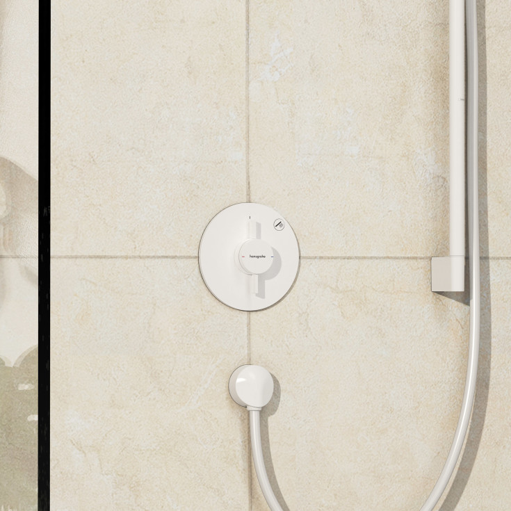 Hansgrohe DuoTurn S dusjbatteri, hvit