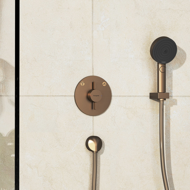 Hansgrohe DuoTurn S duschblandare, brons