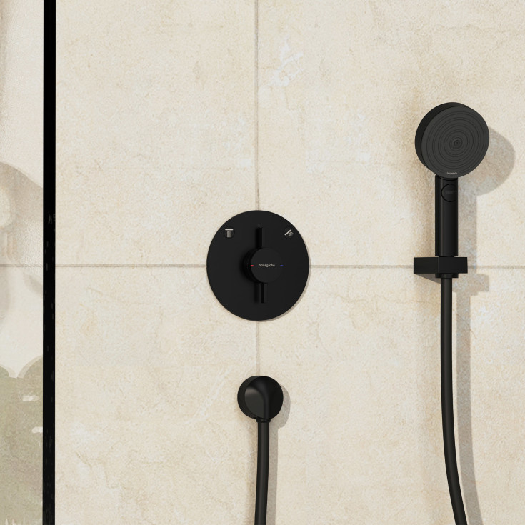 Hansgrohe DuoTurn S duschblandare, svart