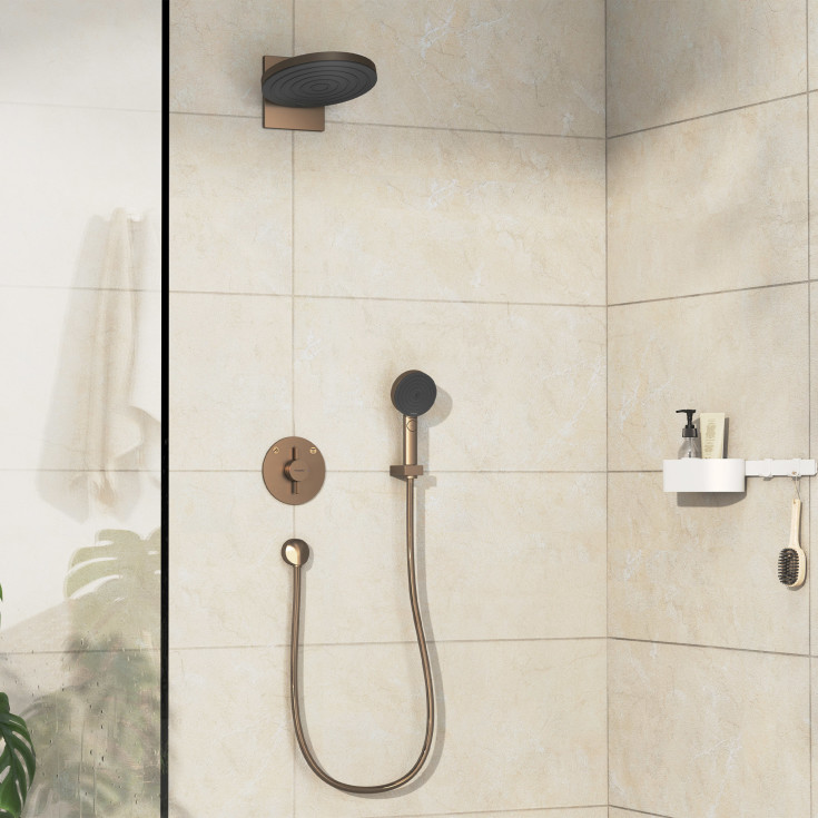 Hansgrohe DuoTurn S duschblandare, brons