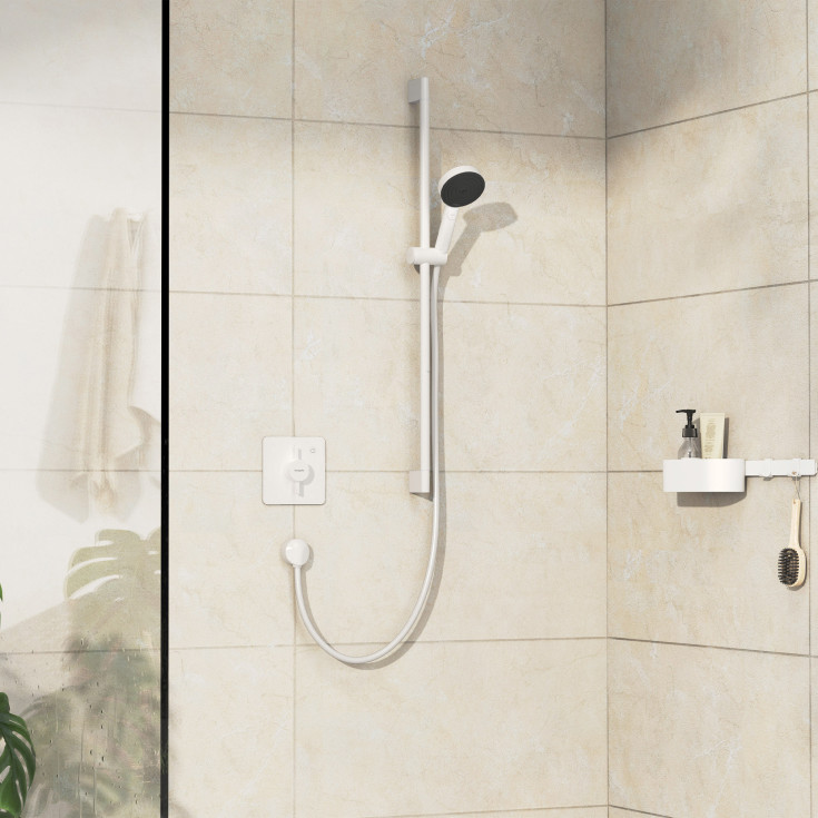 Hansgrohe DuoTurn Q brusearmatur, hvid